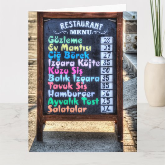 Menu Board (Devant)