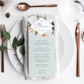 Menu Boho Blooms Mariage Floral moderne