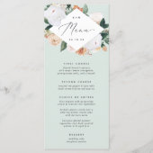 Menu Boho Blooms Mariage Floral moderne (Devant)