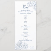 Menu Boho Boho Mariage floral à deux côtés Boisson+ (Dos)