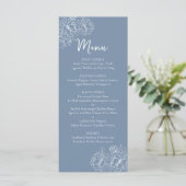 Menu Boho Boho Mariage floral à deux côtés Boisson+ (Debout devant)