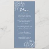 Menu Boho Boho Mariage floral à deux côtés Boisson+ (Devant)