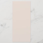 Menu Boho Cake Candle Florals Eucalyptus Mariage (Dos)