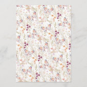 Menu Boho Fleur sauvage élégant (Dos)