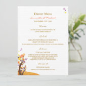 Menu Boho Love Trees do-it-yourself Mariage Réception D (Debout devant)