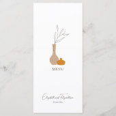 Menu Boho minimaliste Vases Mariage (Devant)