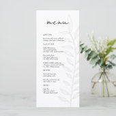 Menu Boho Noir Botanique Vintage (Debout devant)
