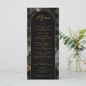 Menu Boho noir céleste Galaxie Soleil Croissant Lu (Debout devant)