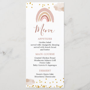 Menu Boho Rainbow n'est-elle pas un anniversaire magnif