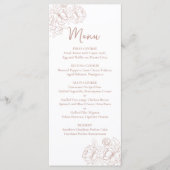 Menu Boho Rose Boho Rose Boho à deux côtés Boisson Mari (Devant)
