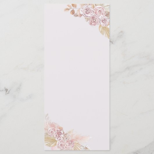 Menu Boho Tea Party Vintage (Dos)