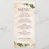 Menu Bois écorce Vert feuillage feuille Cours de repas (Devant)