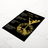 Menu Boisson Vert Glamour Or (Rotation)