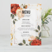 Menu + Boissons Marble Dreams Orange Rose (Debout devant)