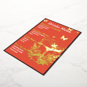 Menu Boissons Rose Or Orange (Rotation)