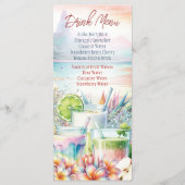 Menu Boissons tropicales d'été (Dos)