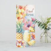 Menu Boissons tropicales d'été (Debout devant)