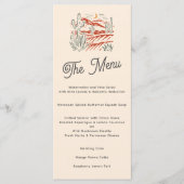 Menu Bold Retro Saguaro Cactus Mariage paysage du déser (Devant)