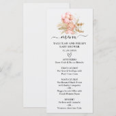 Menu Bonjour Bébé Ours Bohème Douche (Devant / Derrière)