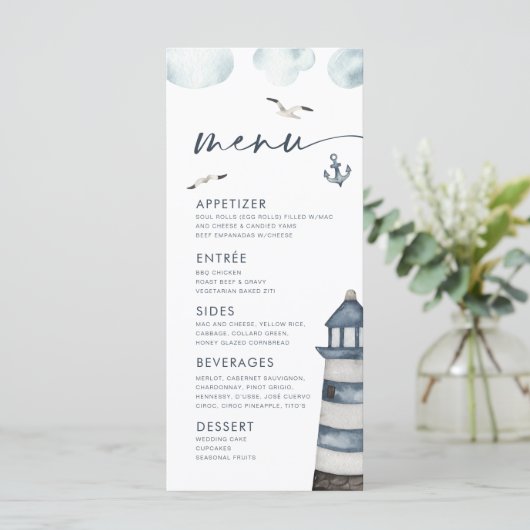 Menu Bord de Mer (Debout devant)