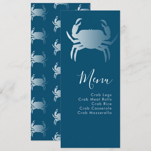 Menu Botanique Naudique Bouillon de Crabes (Devant / Derrière)