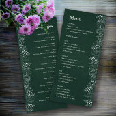 Menu Botanique Vert Nature Feuillue 