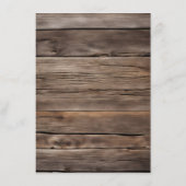 Menu Bottes Western Cowboy Floral Elegant Mason Jar (Dos)