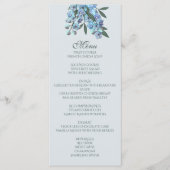 Menu Bouquet de Delphinium Floral Bleu (Devant)