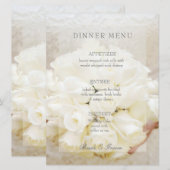 Menu Bouquet de fleurs de mariage blanc pour la mariée (Devant / Derrière)