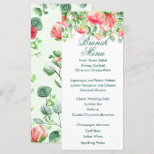 Menu Bouquet de jardin rose (Devant / Derrière)