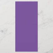 Menu Bouquet de peinture à l'eau Violet Pourpre Écritur (Dos)