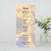 Menu Bouquet de Tournesols et Statice Violette (Debout devant)