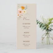 Menu bouquet délicat Baptême (Debout devant)