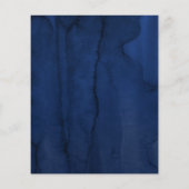 Menu Bourgogne Red en Navy Blue Wedding (Achterkant)