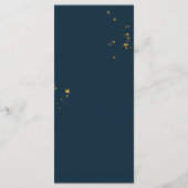 Menu Bourgogne rustique Bleu marine & Fleurs rouges & L (Dos)