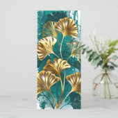 Menu Branche avec Feuilles d'or Ginko Biloba (Debout devant)