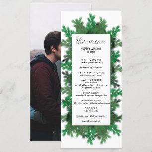 Menu Branches de l'arbre d'hiver Mariage photo