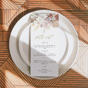 Menu BRENNA Bohème Tropical Palme Ton Terre