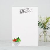 Menu Briefpapier (Staand voorkant)