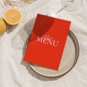 Menu Bright Coloré Retro Bold Funky Mariage moderne
