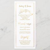 Menu Brillant/Faux Or/Écriture Manuscrite PixDezin (Dos)