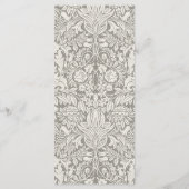 Menu brocade en dentelle blanche élégante (Dos)