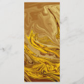 Menu Brown or moderne Terracotta Abstrait Art Mariage (Dos)