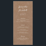 Menu Brown simple Rustique Kraft<br><div class="desc">Conçue pour se coordonner avec notre collection minimaliste rustique, cette carte de menu personnalisable comporte une police classique blanche sur un arrière - plan d'effet kraft. Il s'agit d'une collection rustique simple et minimaliste, très polyvalente et adaptée à toute saison mariage. Pour une personnalisation plus avancée de cette conception, par...</div>