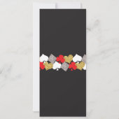 Menu Bruiloftsreceptie Las Vegas Casino Kaart (Achterkant)