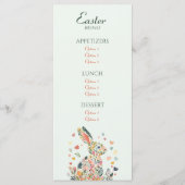 Menu Brunch Bunny du jardin de printemps (Devant)