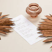 Menu Brunch Neutral Boho Baby