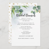 Menu Brunch nuptial Eucalyptus (Devant / Derrière)