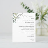 Menu Budget Rustique Eucalyptus (Debout devant)