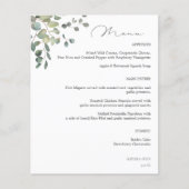 Menu Budget Rustique Eucalyptus (Devant)